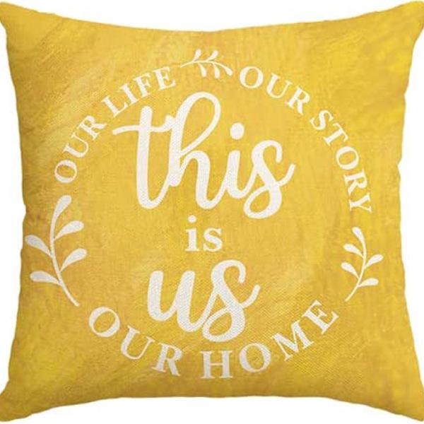 Small Daisy Flower Pillowcase New Striped Linen Home Fabric Sofa Pillowcase Light Luxury