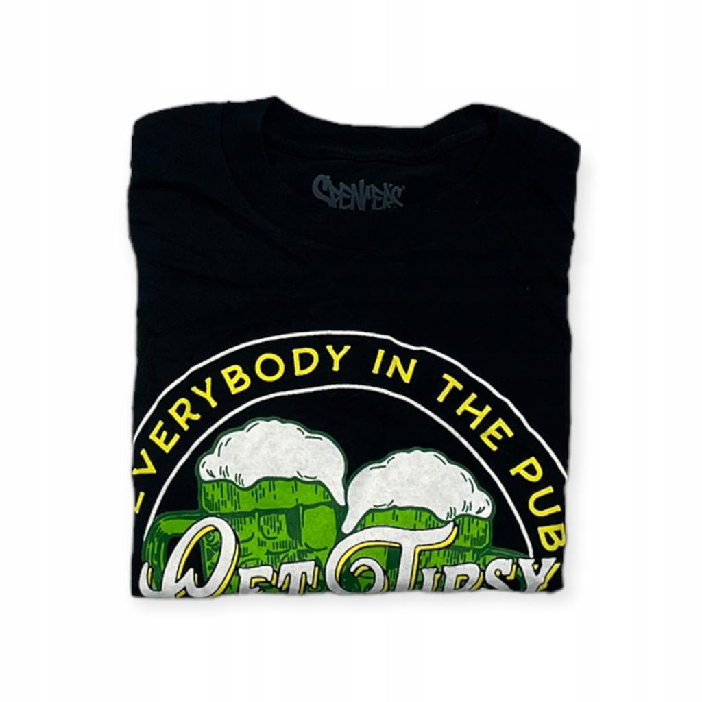 Koszulka T-shirt męski okrągły dekolt SPENCER'S NADRUK M