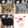 New Cotton Underwear Mens Solid Youth Fashion Boxer Briefs Breathable Comfortable Loose Splice Shorts U Convex Pouch Flat Boxers
