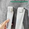 Bathroom Supplies Punch-free Toothbrush Holder Wall-mounted Toothpaste Holder Storage Rack Storage Box Bathroom Accessories Home