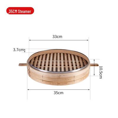 Commercial Carbonized Bamboo Steamer