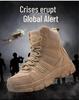 Men's Breathable Mid-Top Tactical Hiking Boots - Wear-Resistant, Large Size Military Duty Footwear