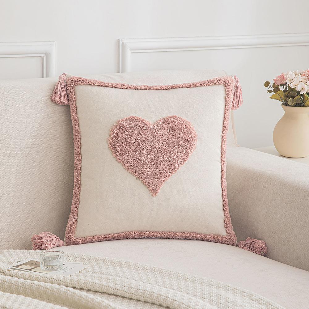 Nordic Flower Tuft Pillow Internet Celebrity Ins Style Tulip Pillow Living Room Sofa Cute Cushion Without Core