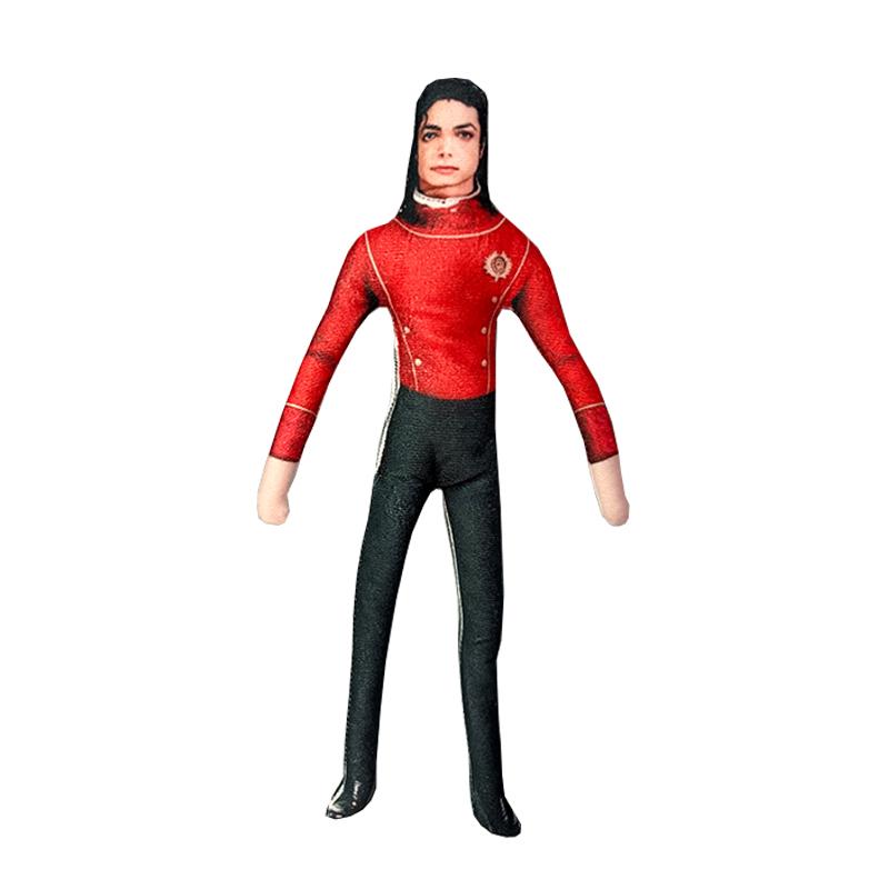 In Stock Michael Jackson King of Superstar Cosplay Prop Doll Plush Stuffed Figure Dolls Decoration Abstract Joint Mobility Gift