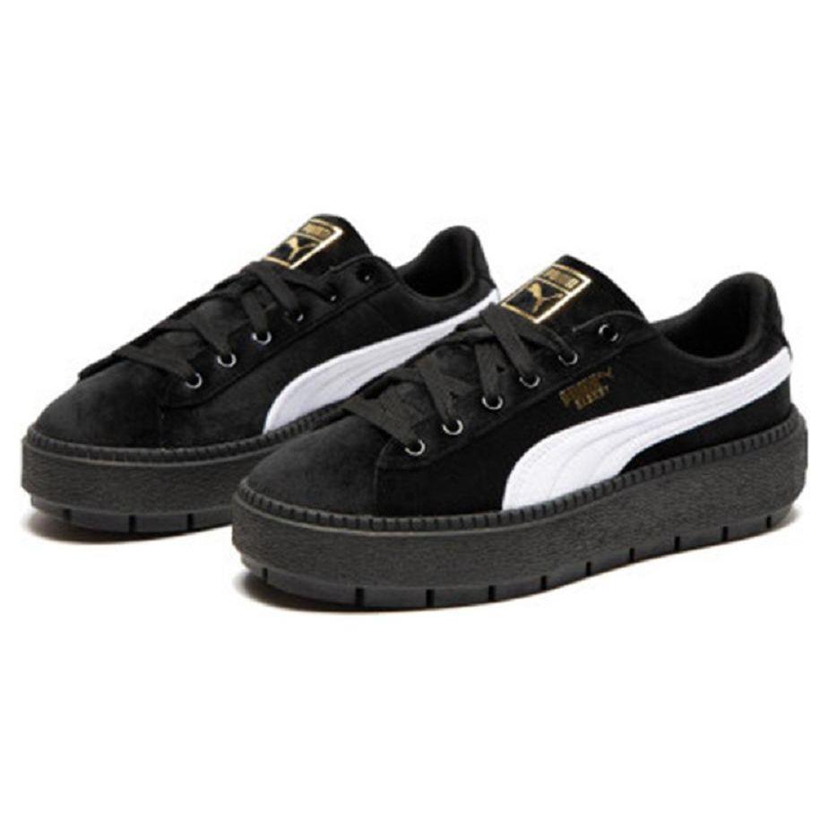 Puma Platform Trace V Women's Black White 372613-01