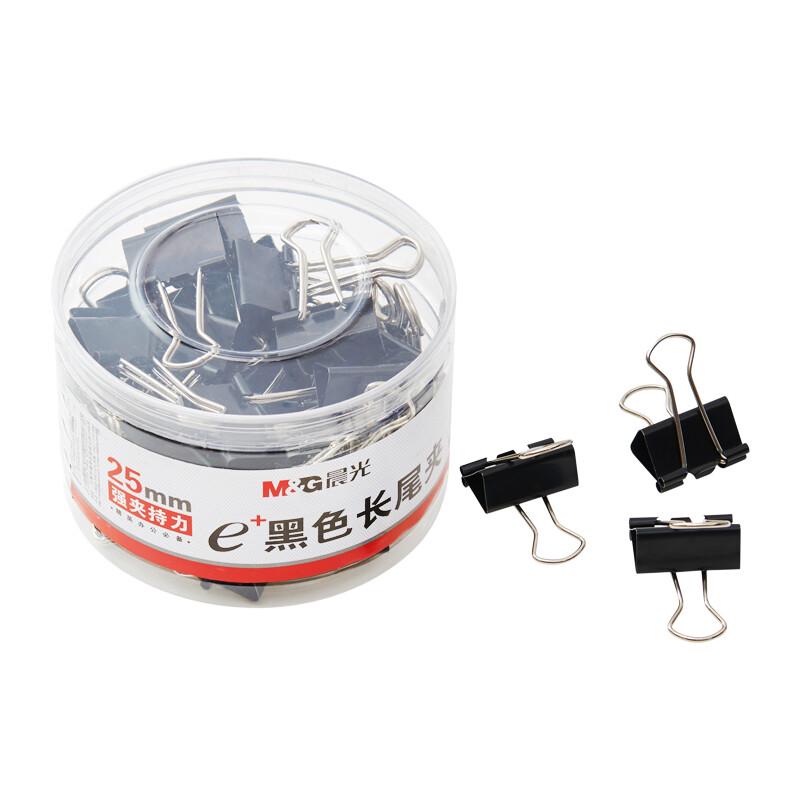 M&G Eplus Black Metal Binder Clips 25mm черный 25 мм