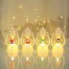 Christmas Decorations LED Lantern Lights Santa Claus Merry Christmas Home Decorations Santa Claus New Year Gifts Night Light