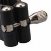 Yibuy Leather Ligature for Alto Saxophone Mouthpiece, Black