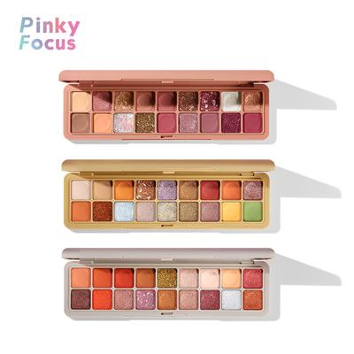 Palette de fards à paupières Pinkyfocus Summer Fresh 18 couleurs Paillettes nacrées Waterproof Matte Fard à paupières délicat et conforme