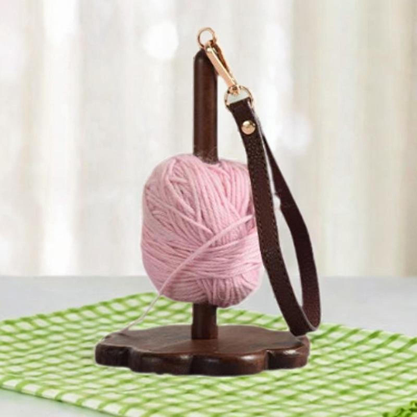 

Портативный держатель для пряжи на запястье, многоразовый, практичный, деревянный, для вязания