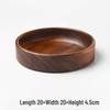 Japanese Style Black Walnut Wood Serving Tray