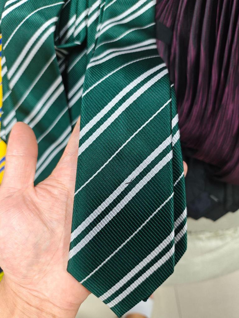 Unisex Japanese Academic Style Striped Tie In Coffee Khaki Brown for Students