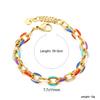 Stainless Steel Bracelet Metal Thick Chain 18K Gold Plated Bracelet Jewelry