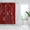 Household Waterproof Fabric Home Shower Curtain Accessories 90x180 Shower Curtain 240 * 200 Christmas Peripheral Shower Curtain