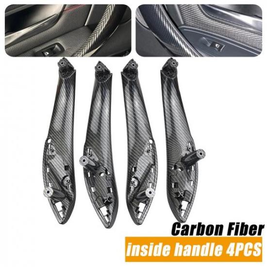 4PCS Carbon for BMW 3 4 Series F30 F31 F32 F33 Interior Door Handle Pull Covers