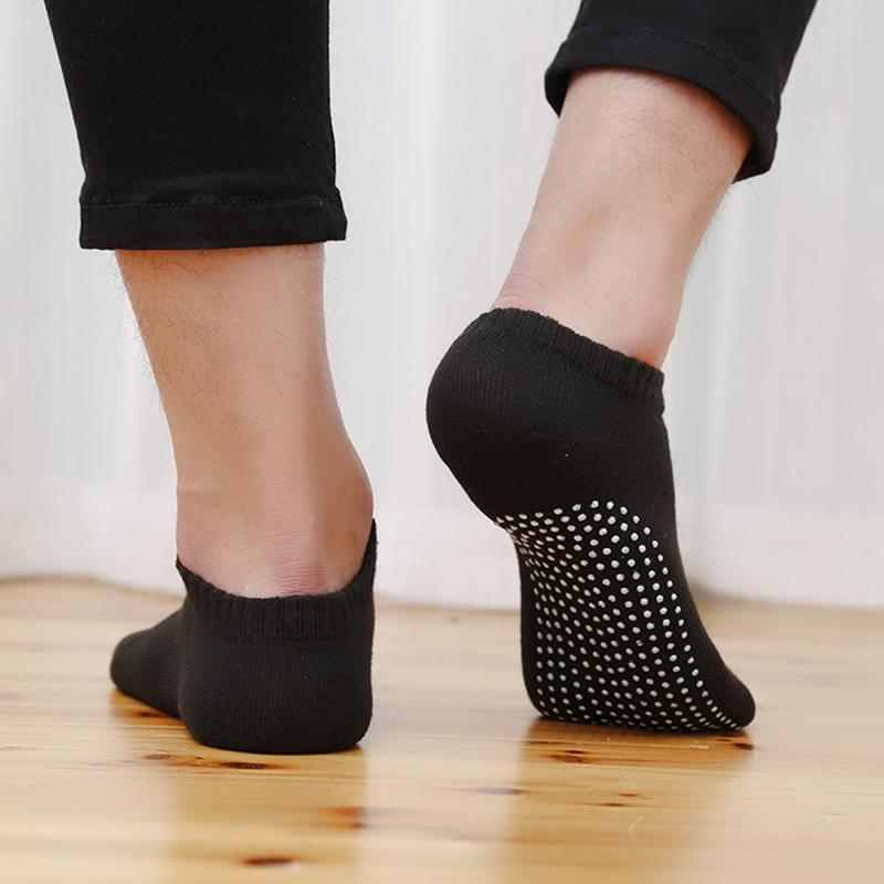 

Мужские носки Носки для бега Тренажерный зал Спорт Йога Бег Нескользящие носки для фитнеса чёрный