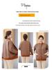 Fat Mama Plus Size Fleece-Lined Cardigan: Warm Autumn Winter Sweater for Middle-Aged & Elderly Women