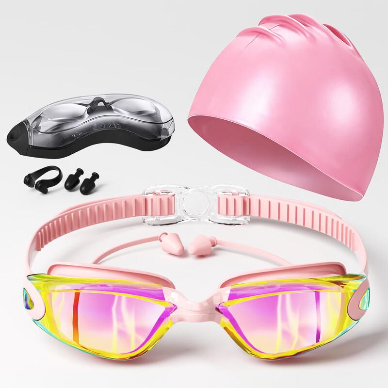 Junwen HD Anti-fog Swimming Goggles Set