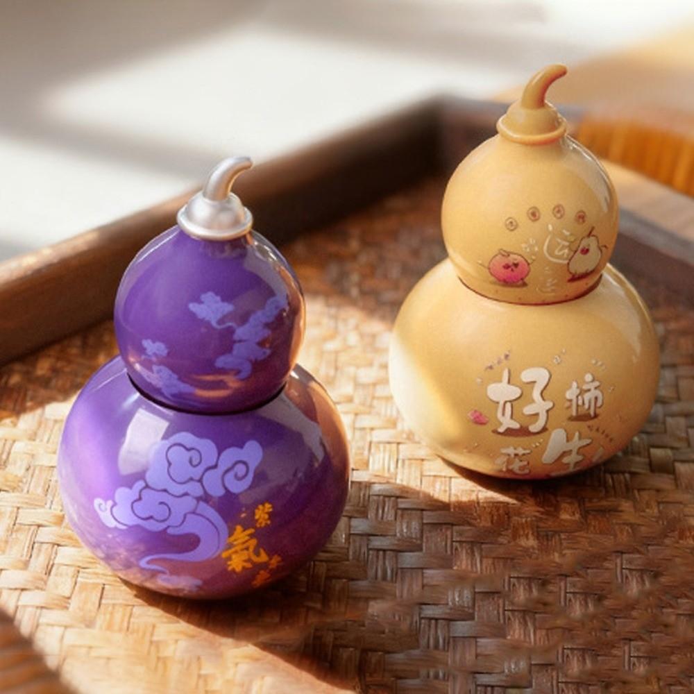 Smooth Lucky Gourd Ornaments Automatic Swing Wealth Gourd Figurine Lucky Gourd Statue Living Room