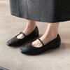 Fashion Women's Ballet Shoes Mary Jane Round Toe Casual Low Heel Shoes 2025 Autumn Fashion Wedding Party Temperament Women Flat Shoes