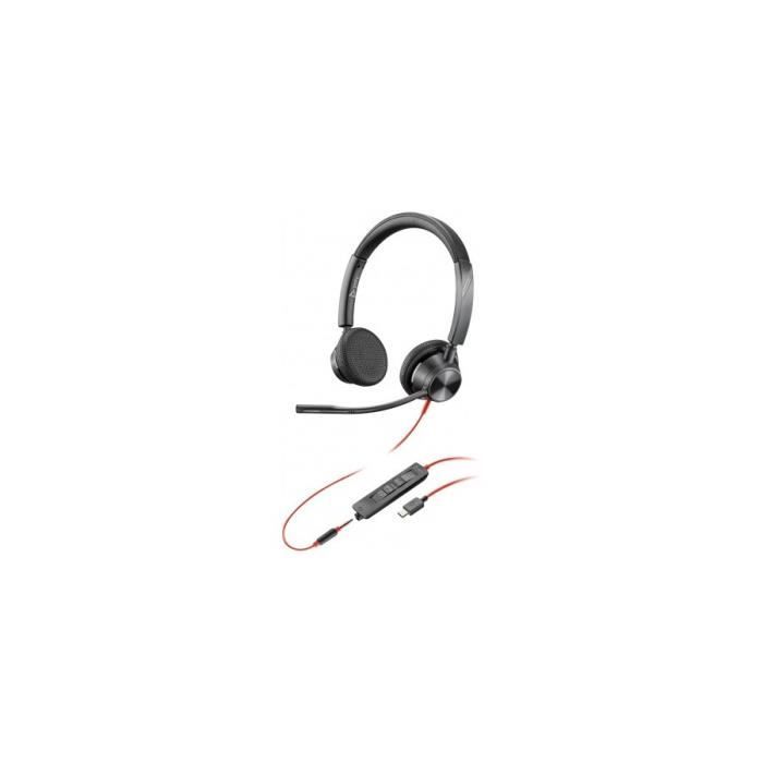 POLY Blackwire BW3325 casque USB-C + Jack - 2 écouteurs