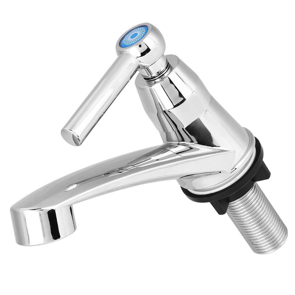 ABS-Kunststoff, einzelner Kaltwasserhahn, Wasserhahn, Badezimmer, Waschbecken, Küchenspüle, Zubehör(Gerade G1/2)