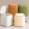 Non-slip Desktop Trash Can Pop-up Lid Paper Waste Bin High Quality Garbage Storage Box Bedroom