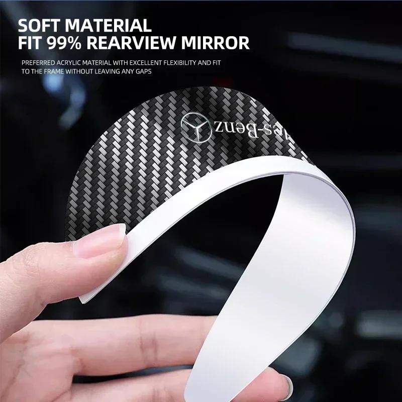 CSC1 2pcs Car Rearview Mirror Rain Eyebrow Rain Shield Shade Protector Cover For Mercedes benz A B R G Class GLK GLA w204 W251 W463