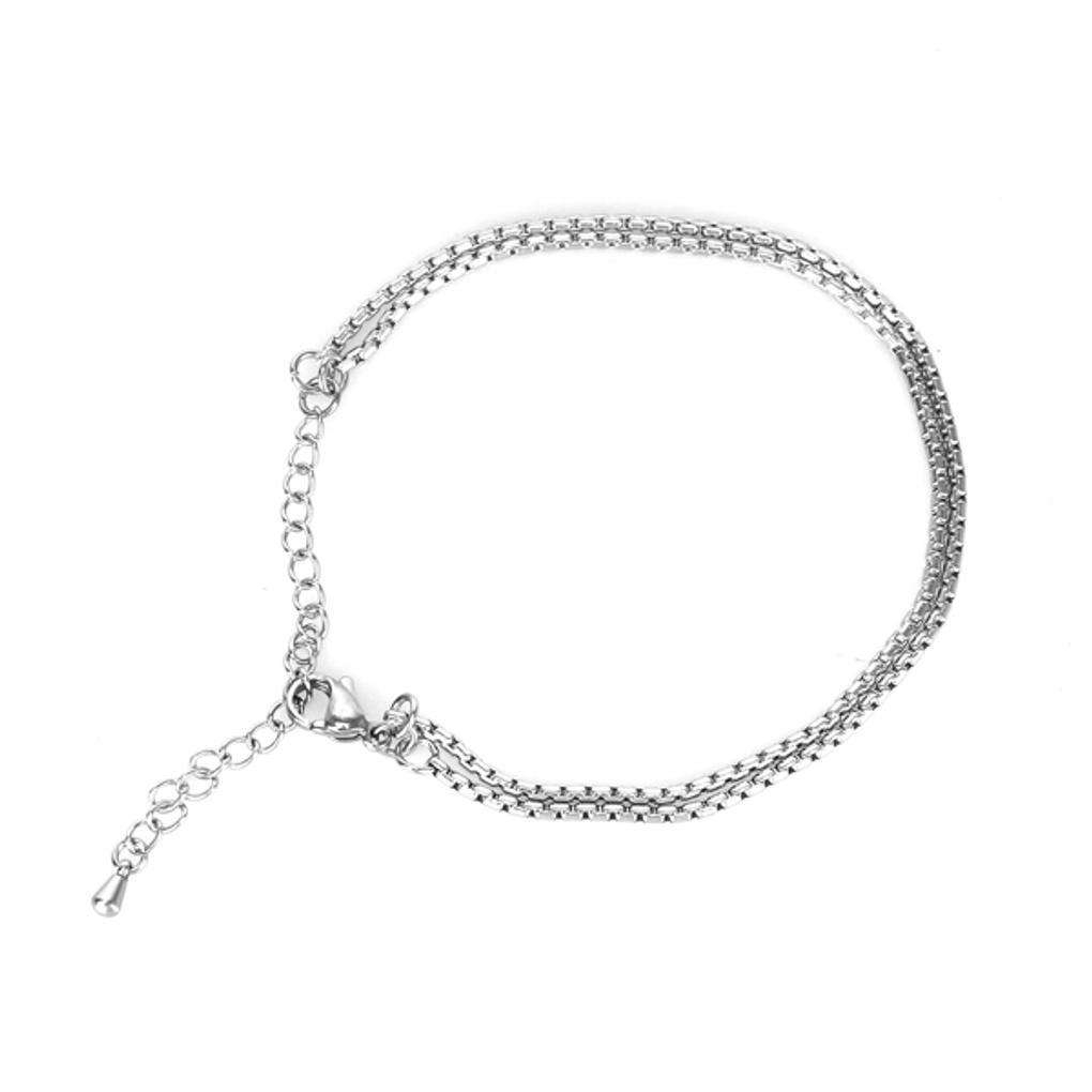 

SQUAZ Bracelet SIDA034 1COLOR Surgical Steel Chain Men s Women s Couple Accessories