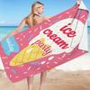 Beach Towel Ice Cream Party 150X70 Cm Bath Towel For Children Pool