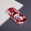Red Rose Cute Puppy Pattern Phone Case for Samsung Galaxy S26 S25 S24 S23 S22 S21 S20 fe/plus/Ultra Anti Drop Transparent