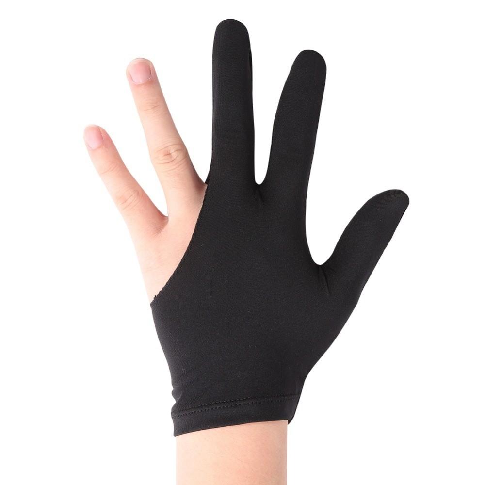 Breathable Pool Cue Gloves Black Billiards Glove Three-finger Gloves  Fitness Sports Accessories