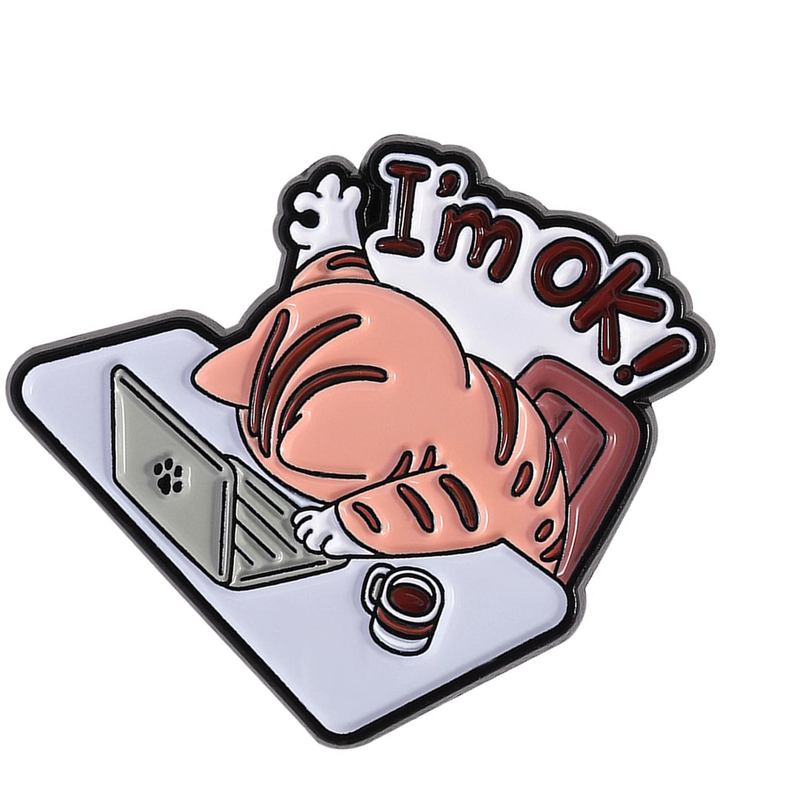 

Игривая брошь в виде оранжевого кота для повседневных нарядов, аксессуар для украшения груди из цинкового сплава, отличный подарок для любителей кошек 8