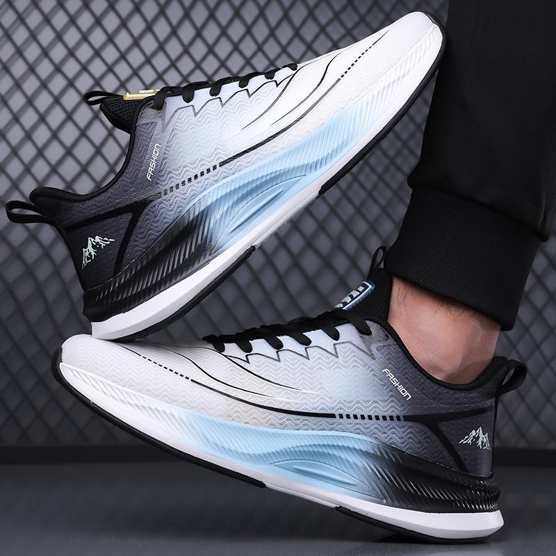 Men Breathable Mesh Running Shoes Fashion Sport Sneakers Sizes 38-45 for Walking Jogging Training Travel Commuting and Daily Wear