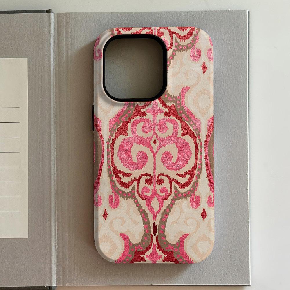 Luxury Retro Red Album Phone Case for iPhone 17 16 15 14 13 12 11 X XS XR XSMAX Air Pro Max Plus Luxury Double-layer Back Cover