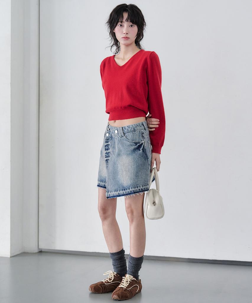 Deketeuumeon Wrap Skirt Dcsk005Lblue