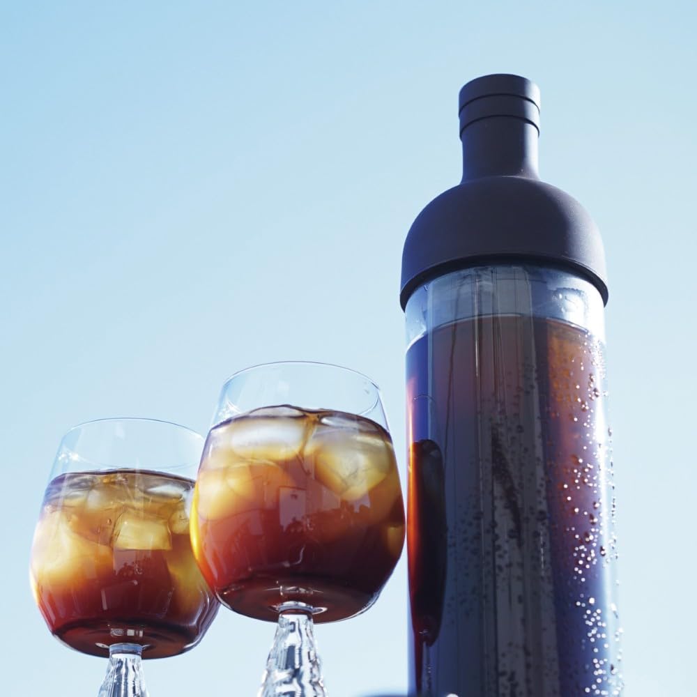 HARIO Cold Brew Coffee Bottle, Filter-in Coffee Bottle, Made In Japan, 5-Cup Capacity, 650ml, Pale Gray, Gift Wrapping Included, Model Number: