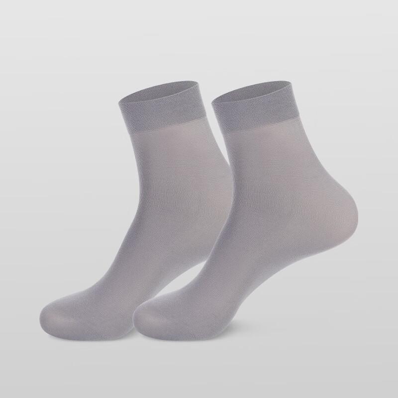 LangSha Men s Thin Antibacterial Mid-Calf Business Ice Silk Socks