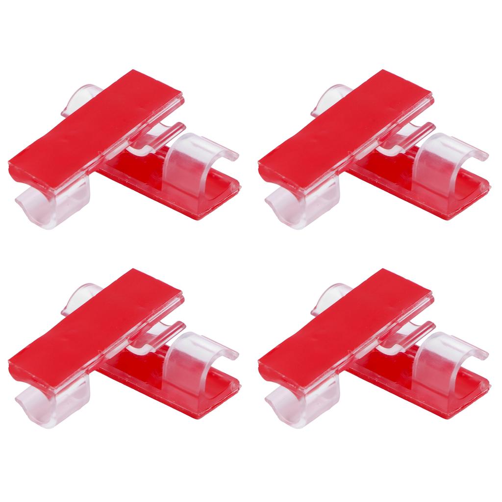 20Pcs Wire Clamp Self Adhesive Line Cable Clip Buckle Fastener Desktop Organizer(Transparent )