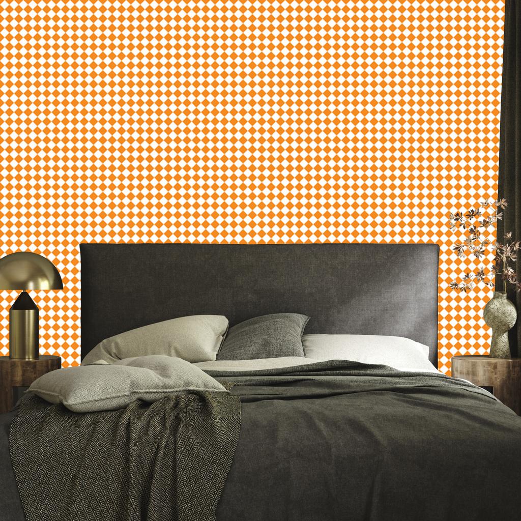 Geometric rhombus wallpaper cream, gold and white 50x1000
