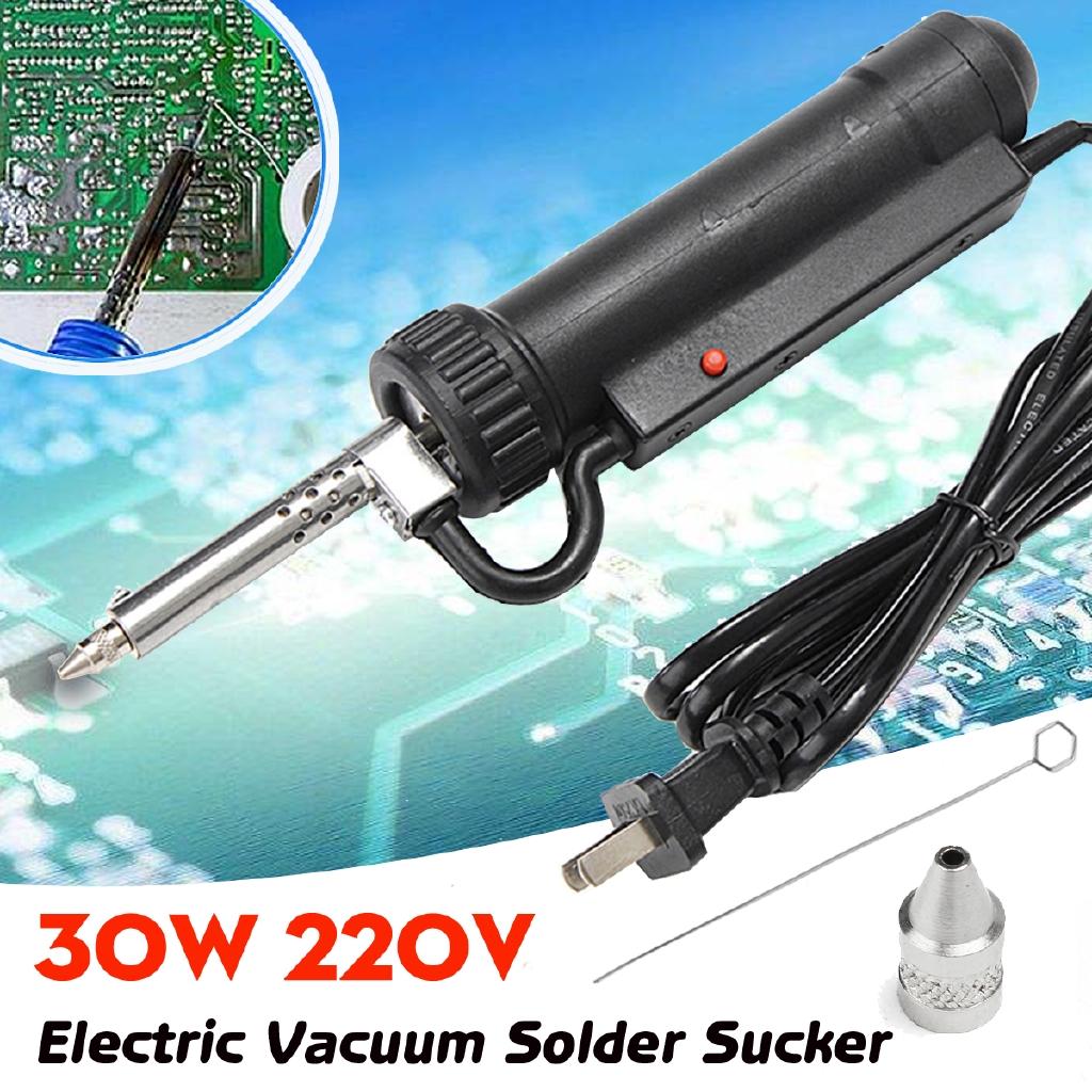 30W 220V Electric Vacuum Solder Sucker Iron Gun /Desoldering Pump /Repair Tool