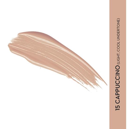 SUGAR Cosmetics Rage For Coverage 24Hr Foundation | Full Coverage | Matte Finish I Creamy Formula | 25 Ml - 15 Cappuccino