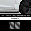 For Tesla Model3/Y 2017-2025 Front Door Rear Door Protective Film Invisible Car Clothing TPU Film Decoration for Model Y Juniper