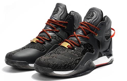 adidas D Rose 7 Ross 7 Rutschfest Leicht Nicht rutschend Leicht High-Top Basketballschuhe Herren Schwarz Bb8216