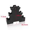 Three-Tier Plastic Coated Dumbbell Rack for Home Fitness