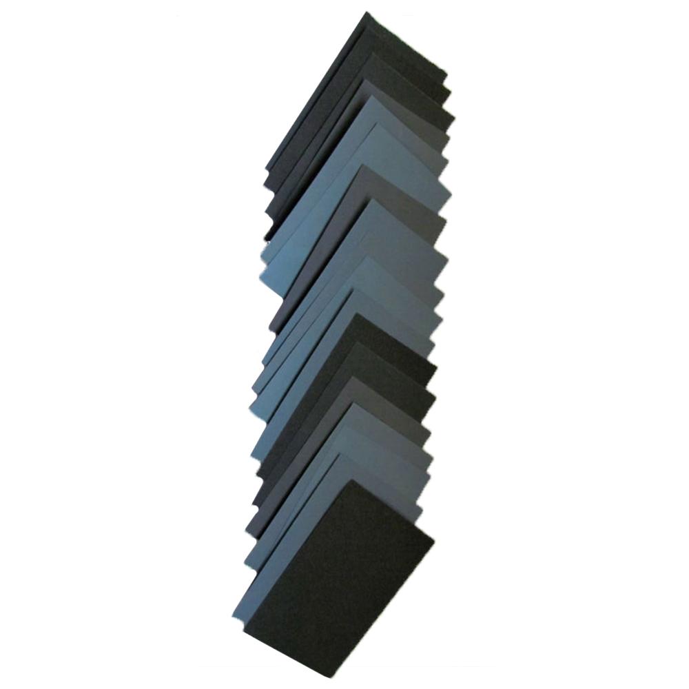 16Pcs Sandpaper Silicon Carbide Replacement Grit Set Wood Paint Crafts