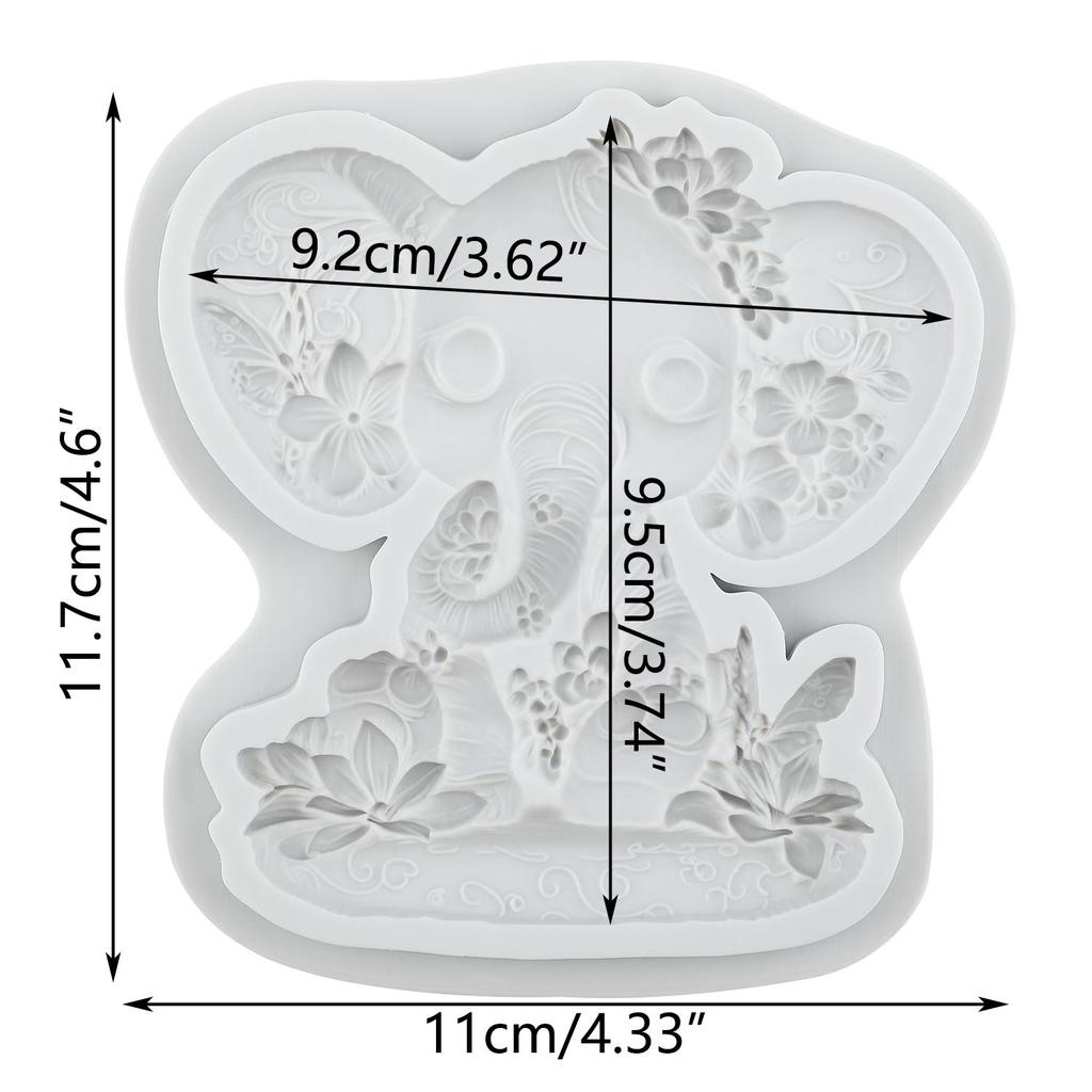 Elephant Silicone Molds Elephant Fondant Mold Cake Decorating Tools Cupcake Topper Candy Chocolate Gumpaste Mold