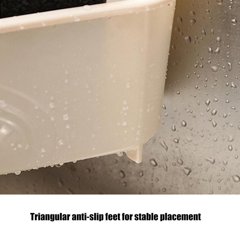 Kitchen Sink Triangle Drain Basket Plastic Food Vegetables Peel Egg Filter Storage Organizer Kitchen Shelf Rack Drainer