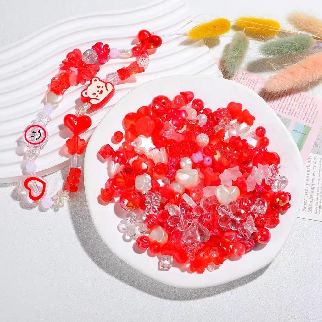 Colorful Loose Beads for DIY Jewelry and Phone Lanyards