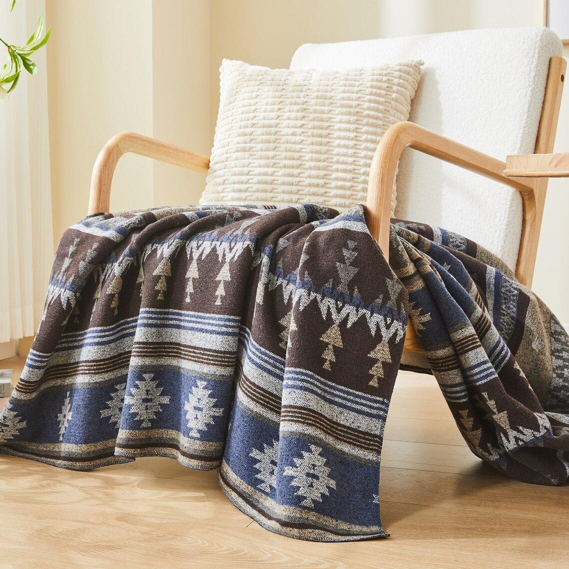 

Sofa Cover Blanket Bay Window Blankets Knitted Rug Ethnic Style Air Conditioning Nap Cover Blankets Outdoor Camping 100 150cm